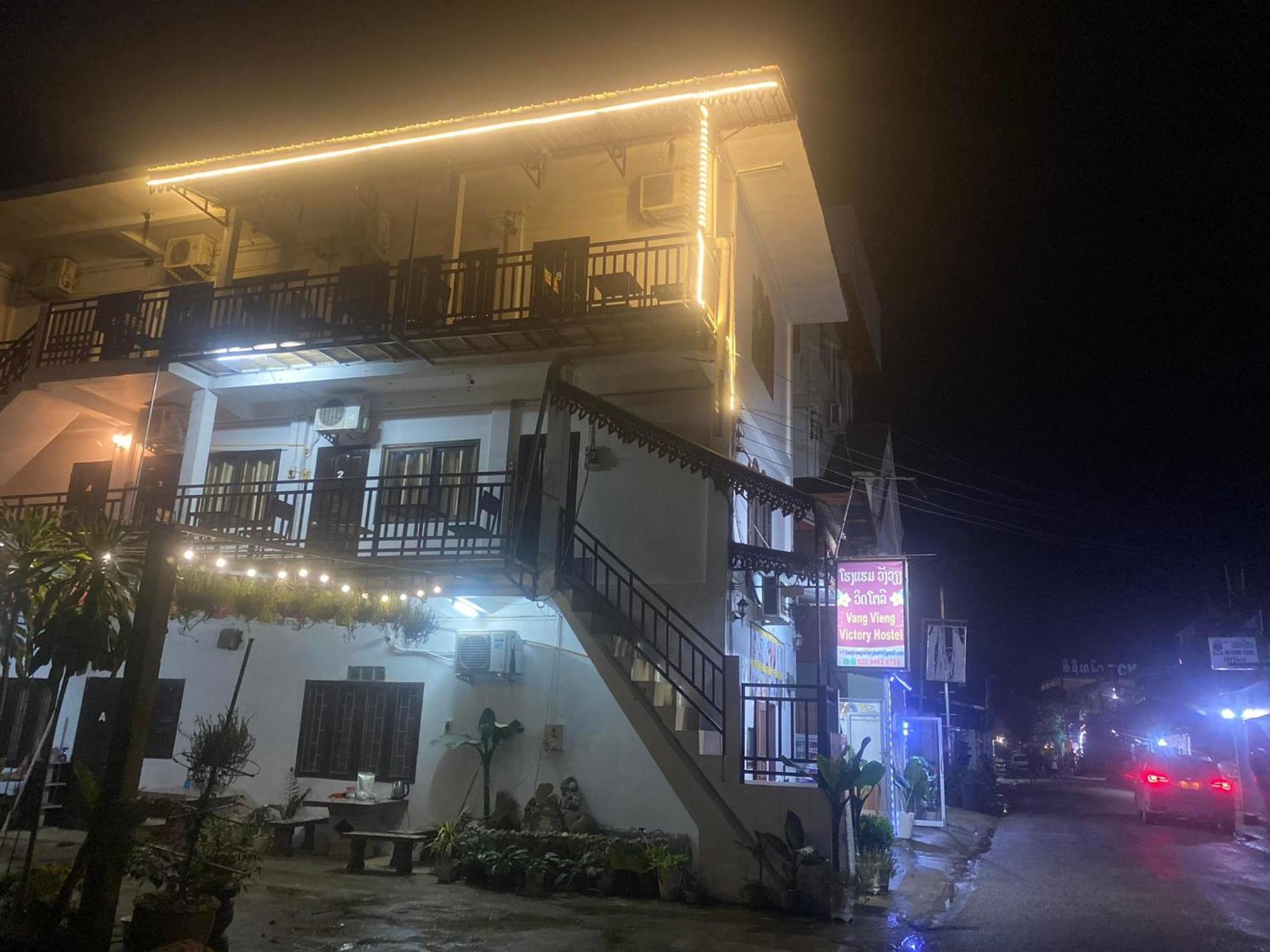 Vang Vieng Victory Hostel Eksteriør billede